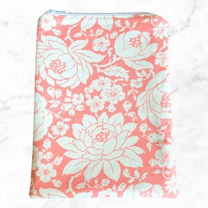 Small Book Sleeve | Padded eBook Zipper Pouch | Handmade Paperback or eReader Zip Cover