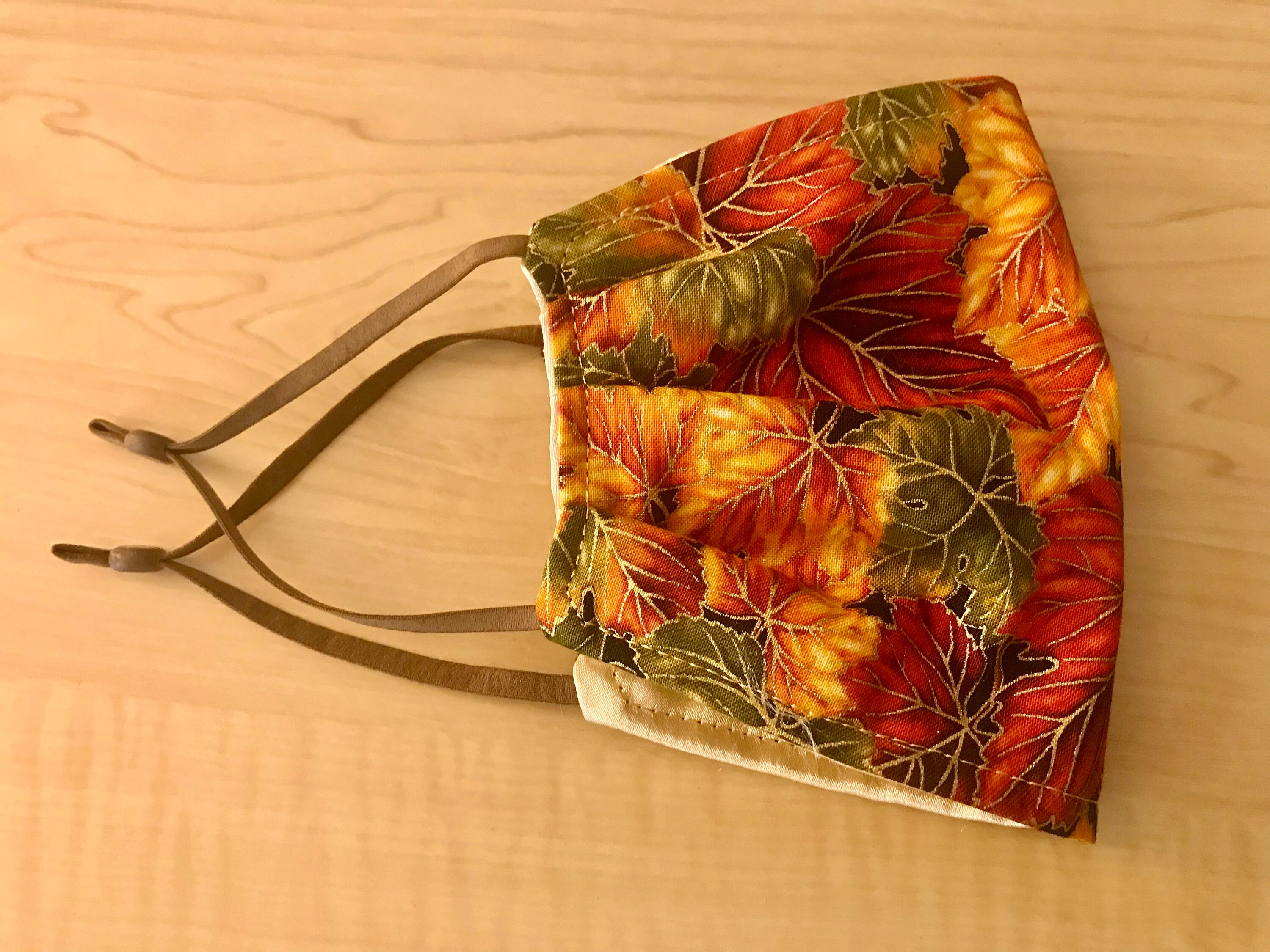 Autumn Pleated Face Mask Adult Size Small Etsy