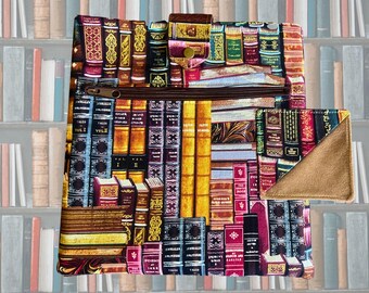 Ensemble de pochettes rembourrées faites main | Pochette à pression pour liseuse | Housse pour iPad | Marque-page en tissu