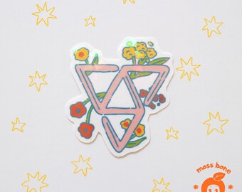 say the name! SVT holographic vinyl sticker| seventeen, kpop, kpop gift, bts, stray kids, skz, korea, korean pop, waterproof, deco