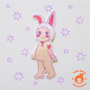 Różnica w kończynach i ramionach, kochanie! Wodoodporna naklejka holograficzna inspirowana dzieckiem Kewpie