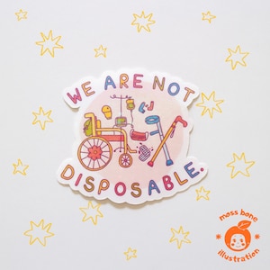 Wir sind keine wasserfesten holografischen Vinyl-Aufkleber