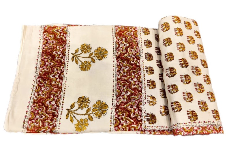 Indian Blanket traditional hand made Jaipuri Single bed Etsy