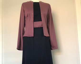 1990s Maxi Dress with Integrated cardigan