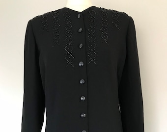 1980s Windsmoor Beaded Blouse