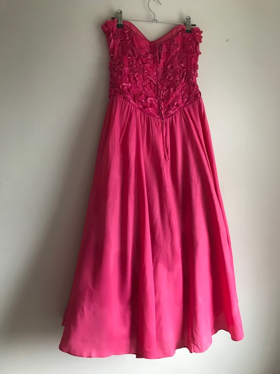 Stunning 1980s Pink Evening Dress by Jessica McCl… - image 2