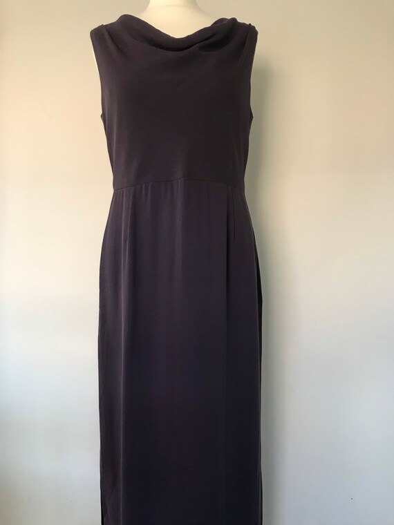1990s Purple Laura Ashley Silk Dress - Gem