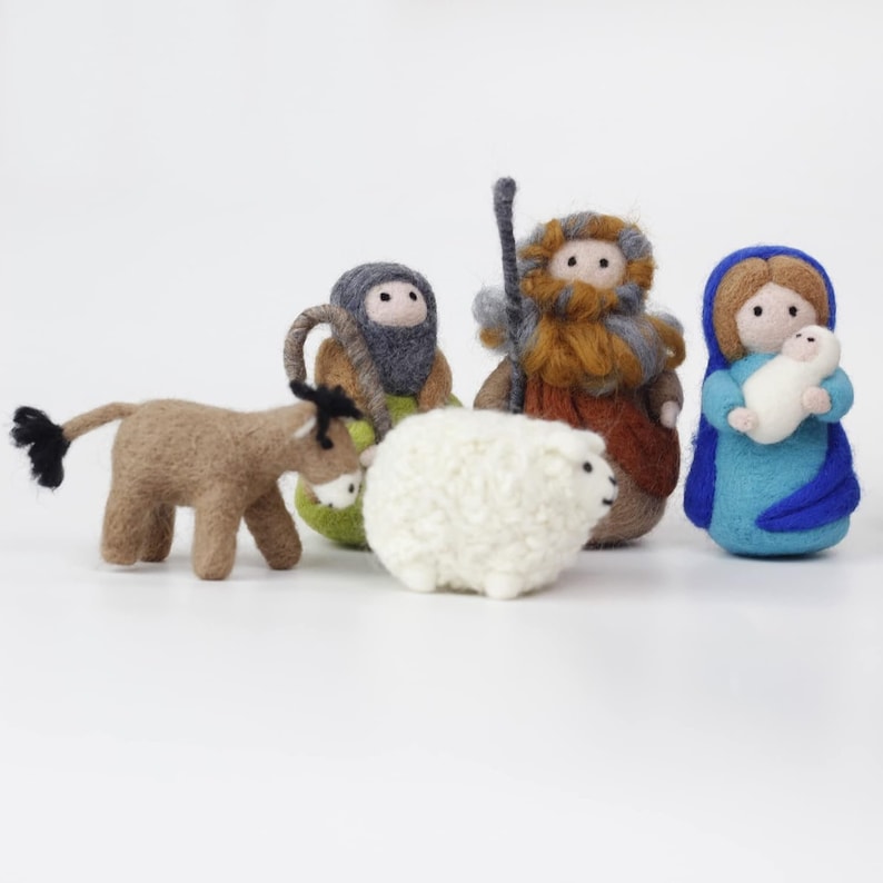 Nativity Crafts Needle Felt Kit Felting Kits Beginners Adult Etsy UK