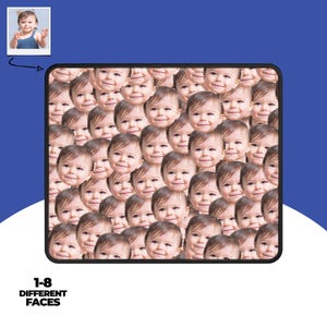 Benutzerdefinierte Gesichter Maus Pad, personalisierte Foto Maus Pad, lustiges Geburtstagsgeschenk, Geschenk für Papa, Geschenk für Mama