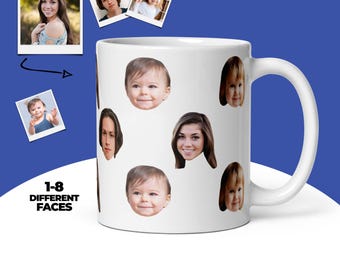 Custom Face Mug, Personalized Photo Mug, Personalized Gift, Anniversary Gift, Picture Mug, Face On Mug, Birthday Gift, Custom Mug, Face Mug
