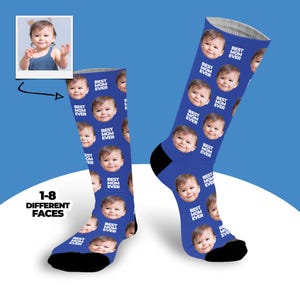 Gesichtssocken, Beste Mom Ever-Socken, Geschenk für Mama, Foto-Socken, Geschenk für Oma, personalisiertes Geschenk, Geburtstagsgeschenk, Muttertag, Benutzerdefinierte Socken