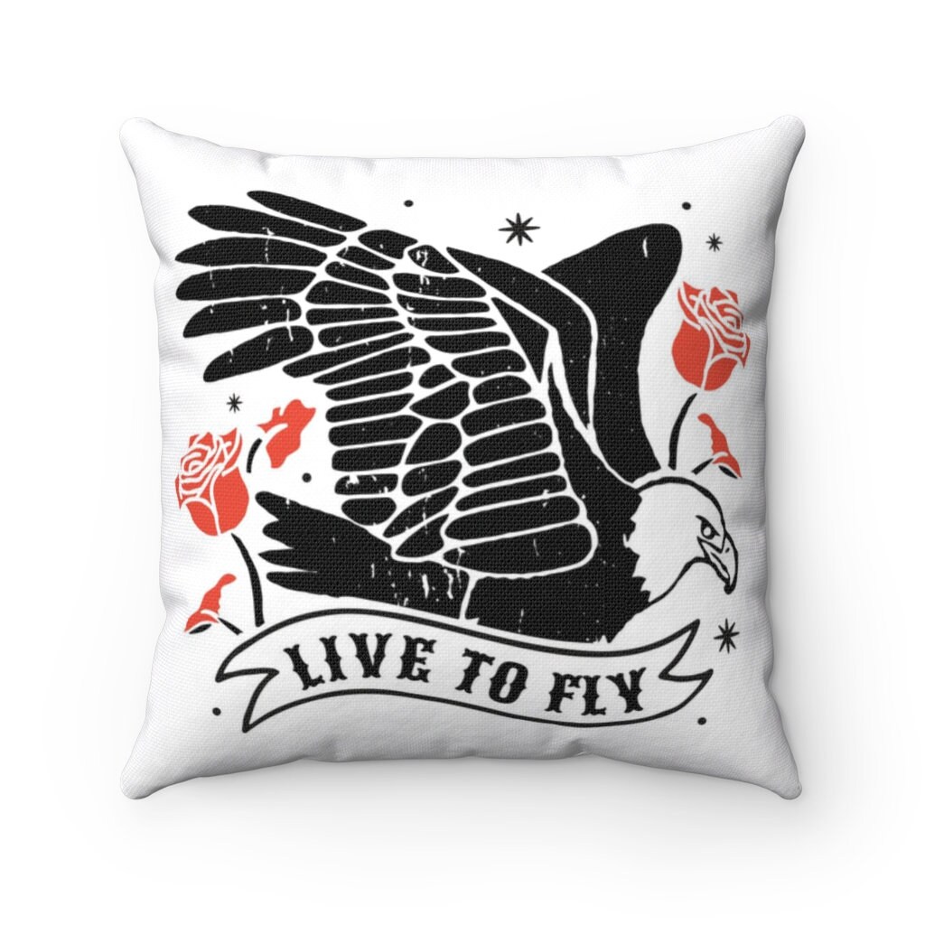 Eagle Animal Flying Throw Pillow Case, Best Lovely Gift Spun Polyester Square Cover.