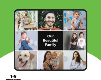 Custom Photo Collage Mouse Pad, Personalized Picture Mouse Pad, Unique Gift For Her, Custom Memory Mouse Pad, Gift For Dad, Gift For Mom