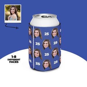 Benutzerdefinierter Dosenkühler, lustiges Geburtstagsgeschenk, personalisierter Foto-Dosenkühler, lustiger Foto-Dosenkühler, benutzerdefinierte Gesichter-Dosenkühler, Foto-Dosenkühler