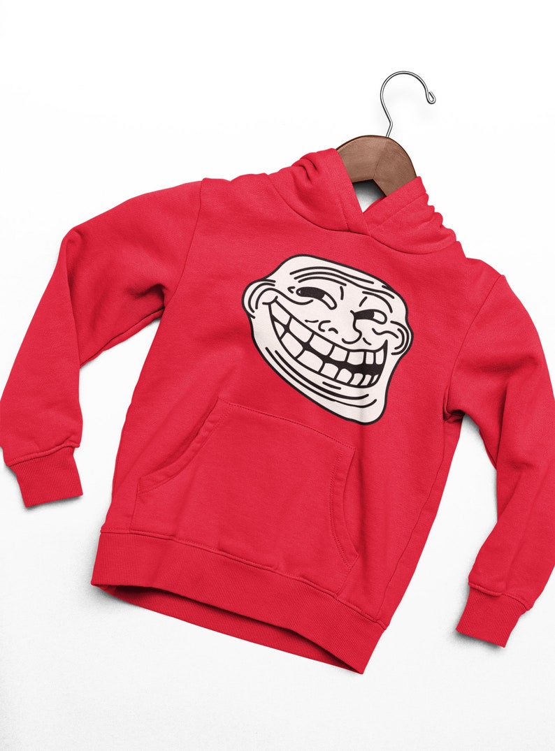 Coolface Trollface Meme Hoodie, Unisex Best Lovely Gift Hoodie Etsy