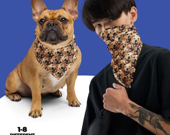 Custom Dog Photo Bandana, Personalized Pet Gift