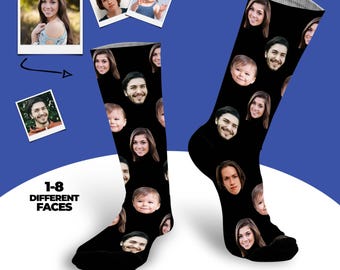 Calzini personalizzati con la faccia, calzini personalizzati per uomo e donna, calzini con foto personalizzati, calzini con immagini, regalo personalizzato, regalo per papà, regalo per mamma