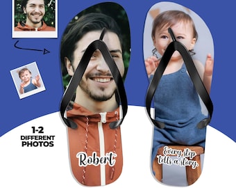 Chanclas personalizadas con foto, sandalias personalizadas, calzado divertido para la playa, recuerdo para despedida de soltera, regalo único para ella, pantuflas con foto