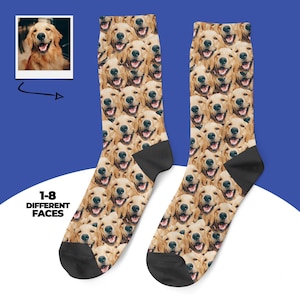 Custom Dog Socks, Personalized Dog Face Socks, Dog Lover Gift, Funny Pet Socks, Dog Mom Gift, Birthday Gift For Pet Lovers, Pet Socks
