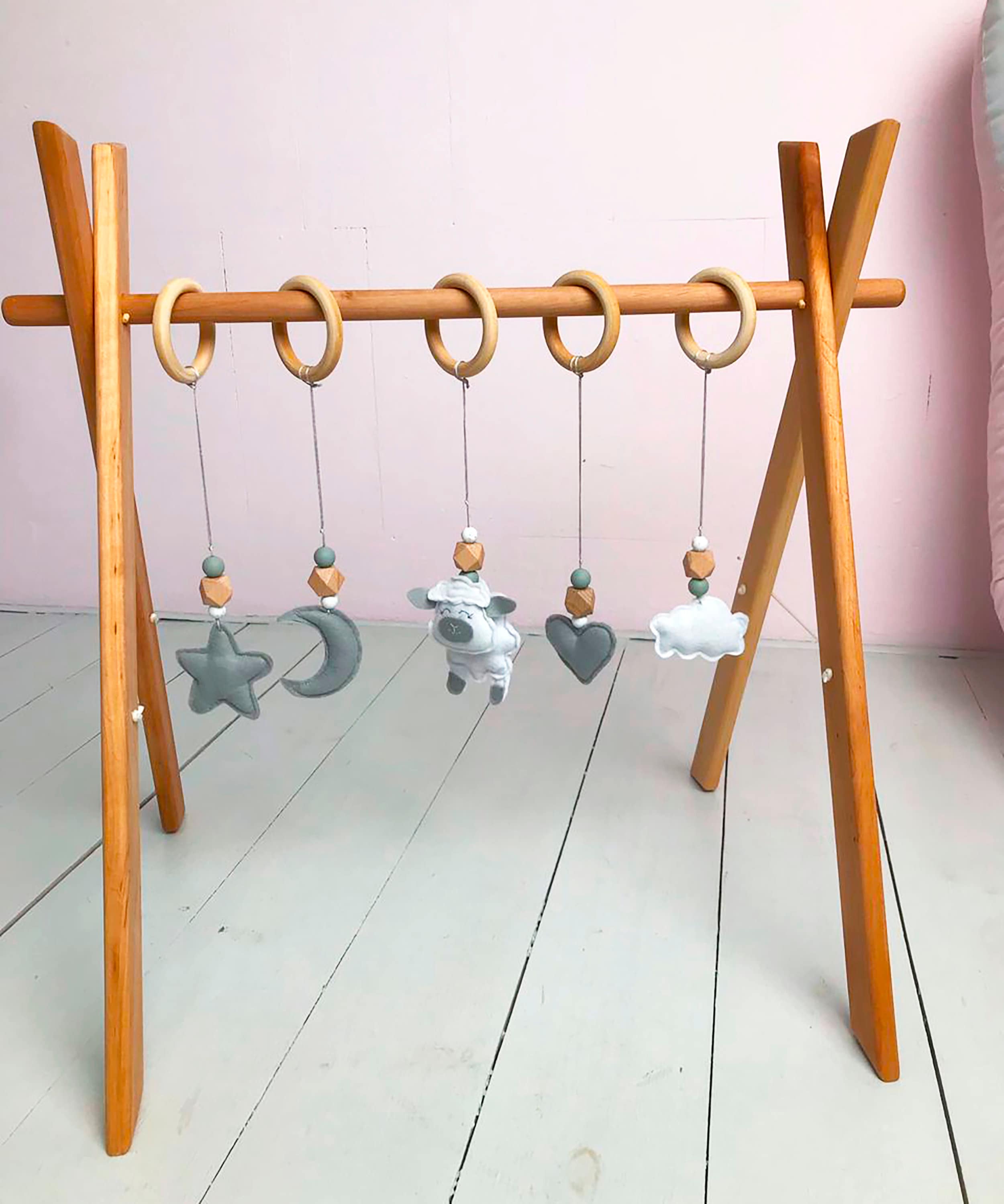 Baby Gym Wooden Baby Gym Wooden Play Gym Baby Play Gym Etsy