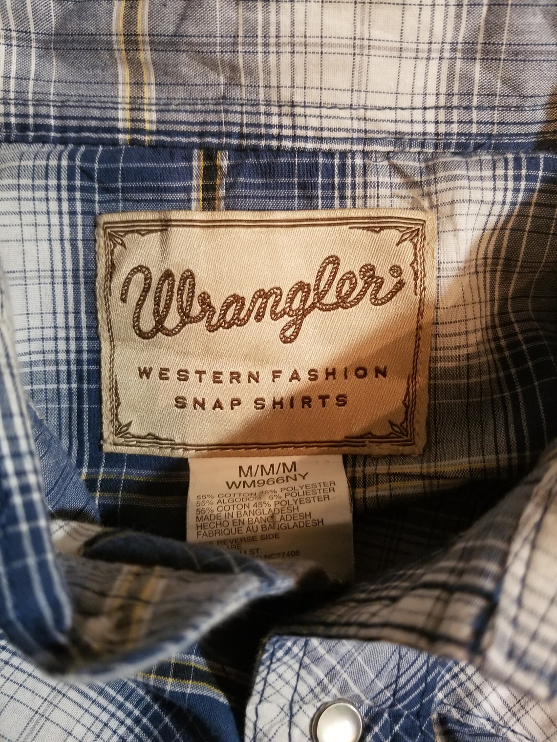 Vintage Wrangler Western Style Shirt. Great condition size Etsy