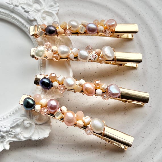 Freshwater Pearl Authentic Hair-clip Fresh Water Pearls Hair Clips Wedding, Pearl Hair Pins  main image 3