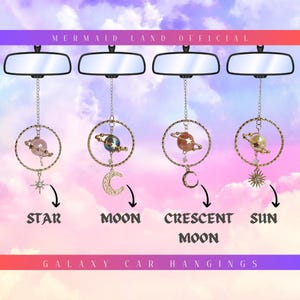 Custom Galaxy Car Hanging: Celestial Car Charm, Cosmic Decor