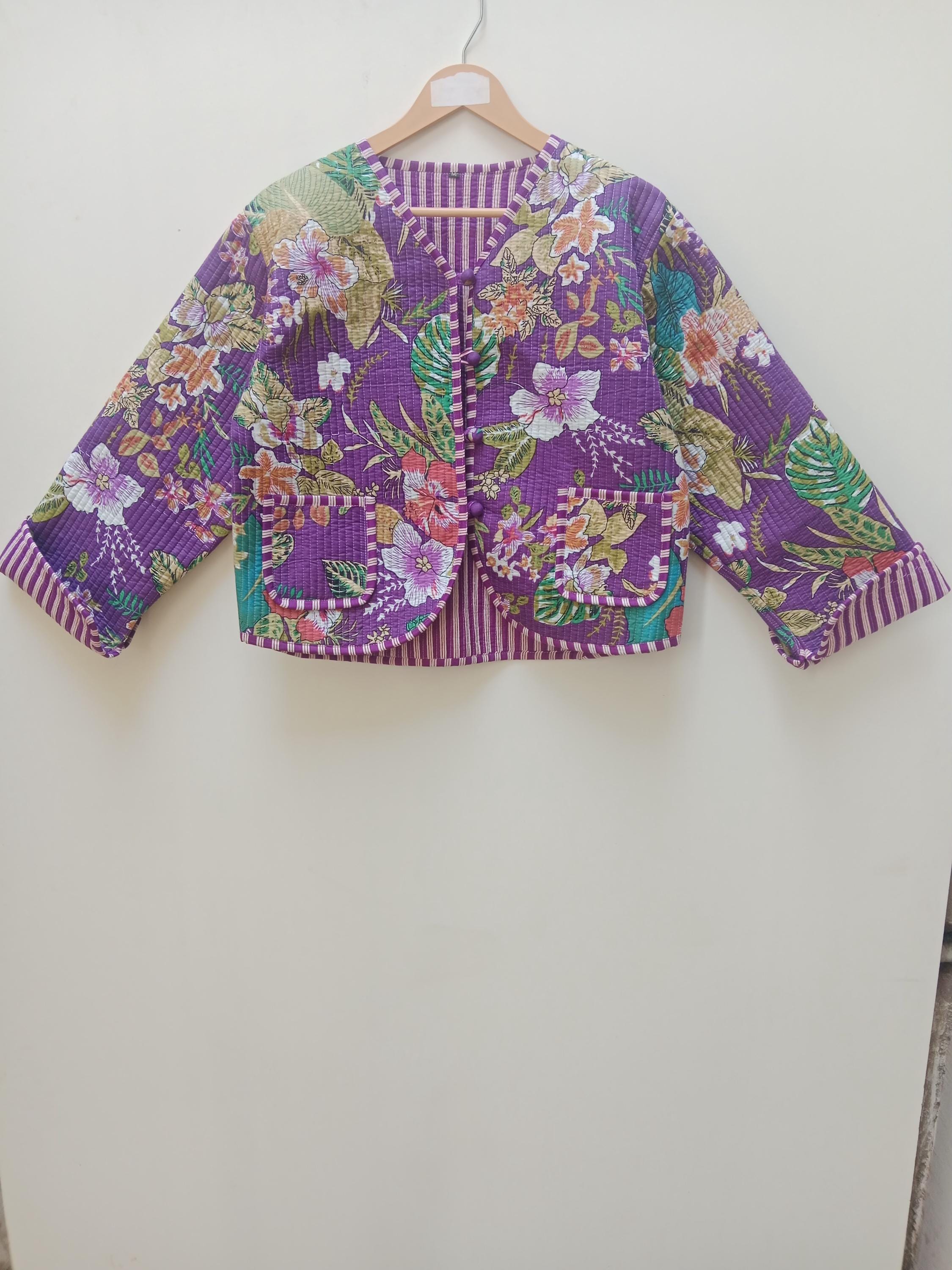ジャケット・アウター ameri INDIA INDIA BLOCK PRINT JACKET Tashma Block Printed Jacket – The Fox and The Mermaid