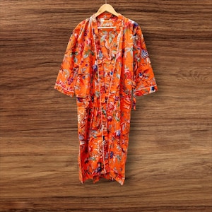 Indiaas, 100% katoenen kimonojurk, bestseller, kimonobadjas katoenen badjas, nu populair, expreslevering, katoenen kimonobadjas, kimono's