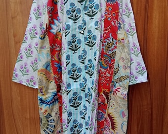Cotton Block Print Dress: Earthy Elegant Maxi Midi Dress