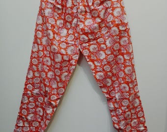 Cotton Blend Harem Pants: Lightweight Summer Trousers with Pockets