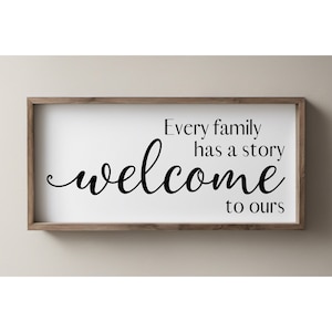 Cada familia tiene una historia. Bienvenidos a la nuestra. PNG JPG SVG