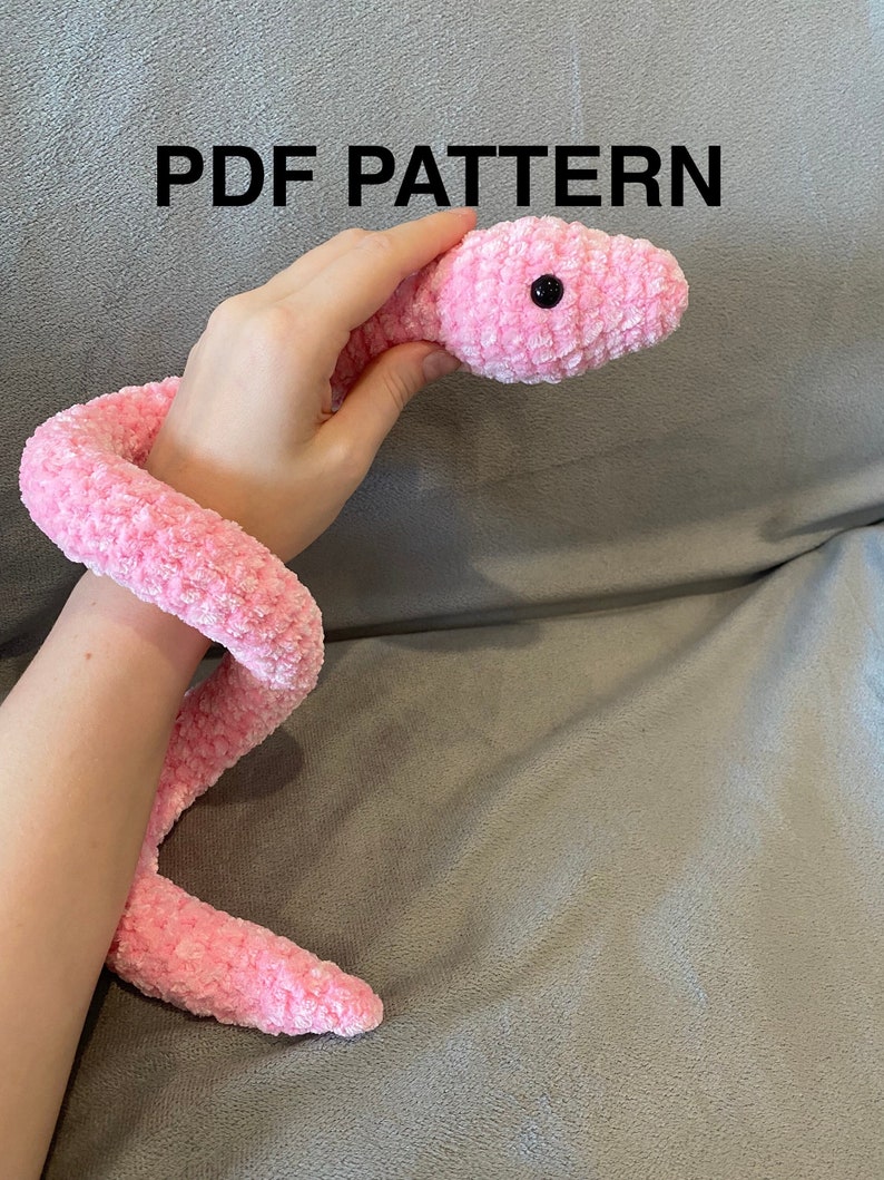 Snake Crochet Pattern - Etsy
