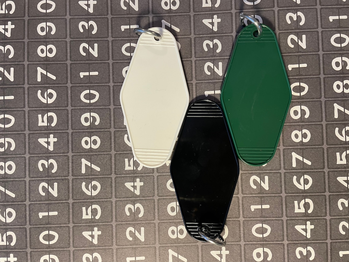 Blank Retro Hotel Key Tags Key Chains Blank Key Tags Blank Etsy