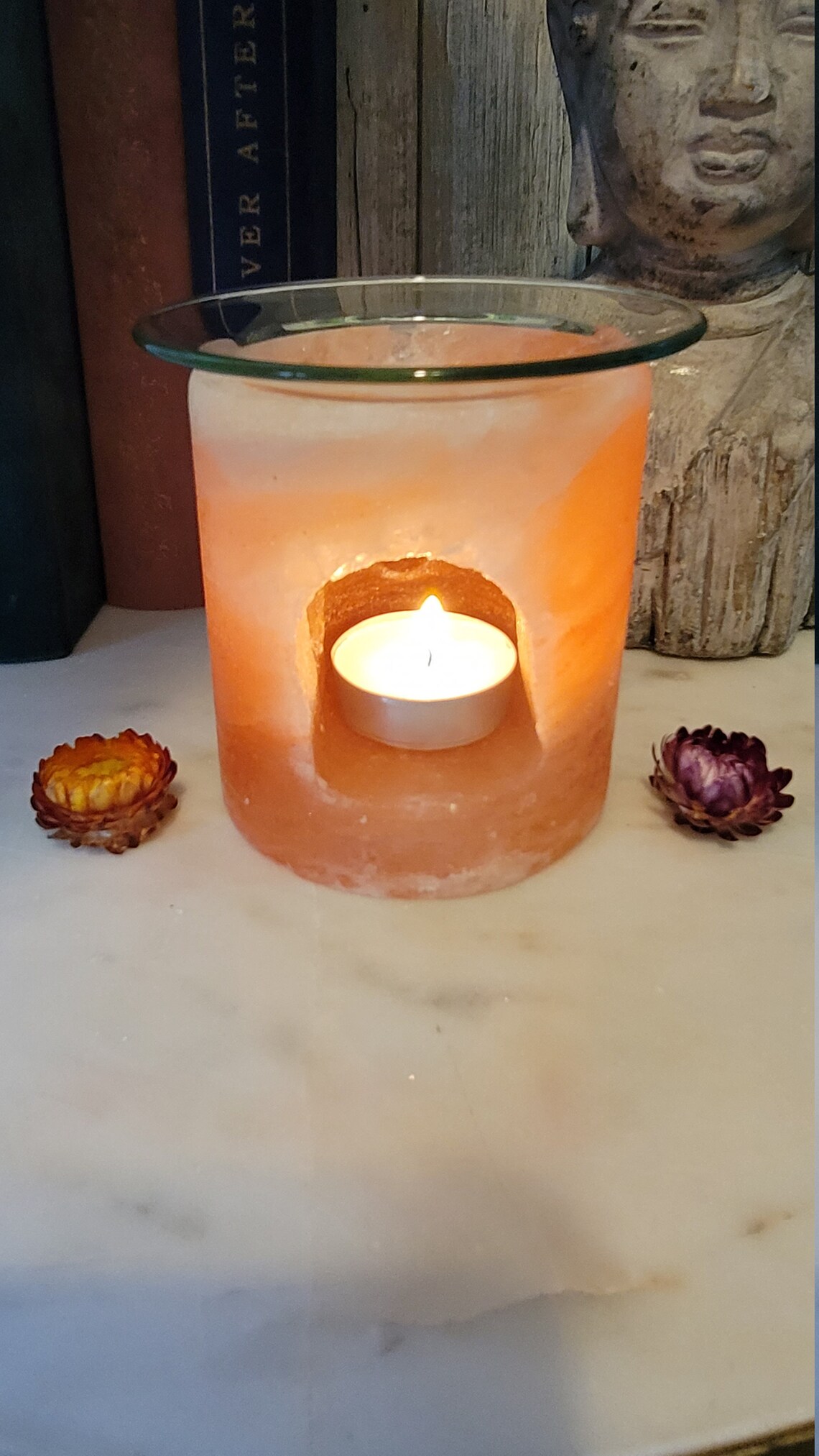 Salt Tea Light Oil Burner Etsy
