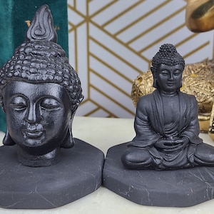 Shungite Buddha Carvings