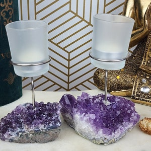 Amethyst Tealight Candle Holder