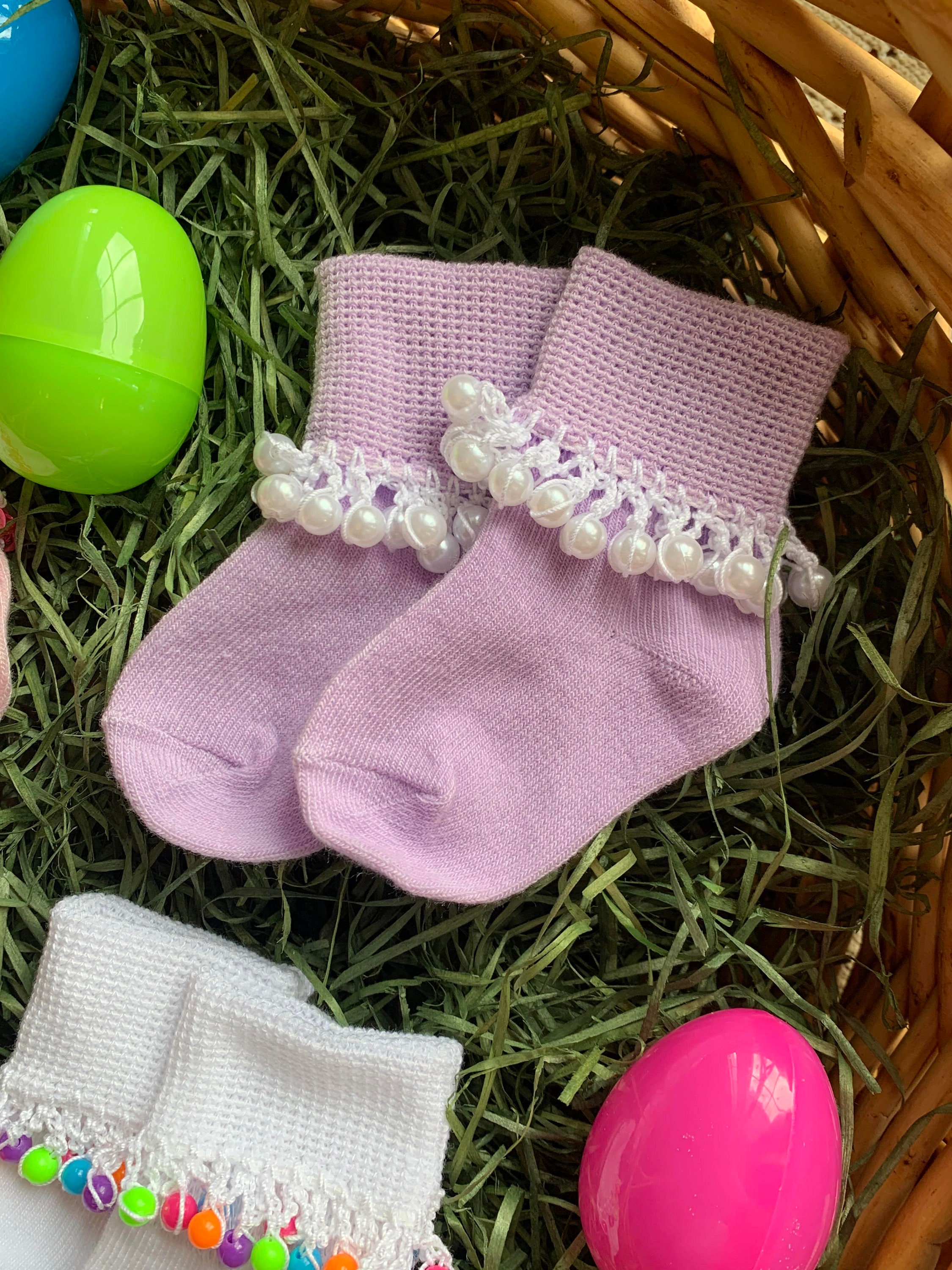 Easter/Spring Socks Baby Size 09month Etsy