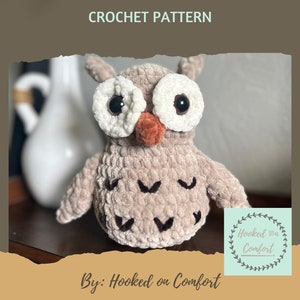 PDF Pattern, Crochet Pattern, Crochet Owl Pattern, PDF Crochet Pattern, Amigurumi Pattern, Handmade Crochet Toy, Plush Toy Pattern