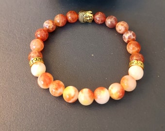 Pink and Yellow Jade /Fire Agate
