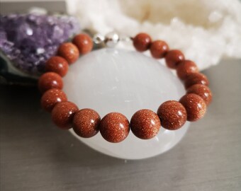 Bracelet in GoldStone 10mm