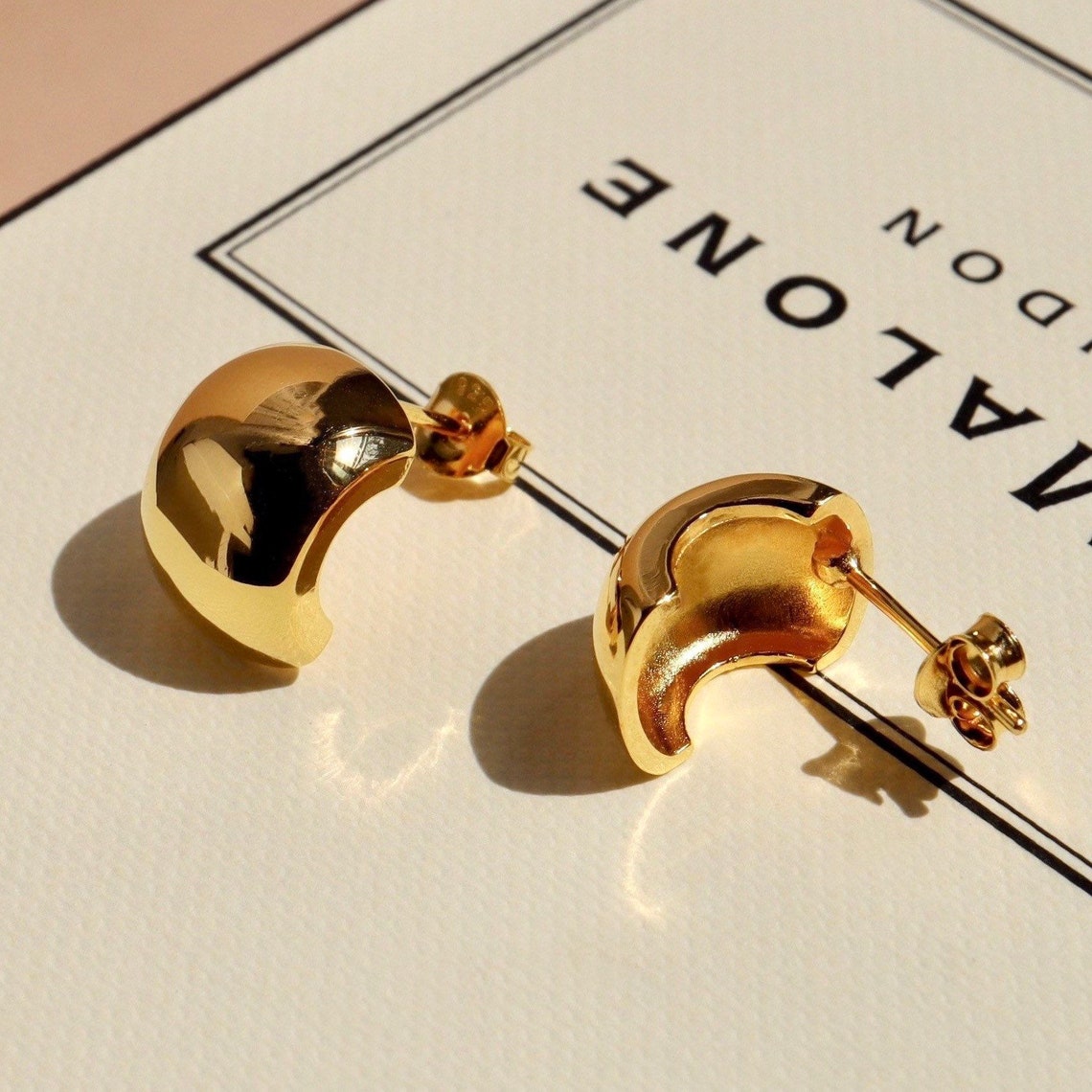 Chunky stud earrings Sophisticated earrings sweet 16 gift Etsy