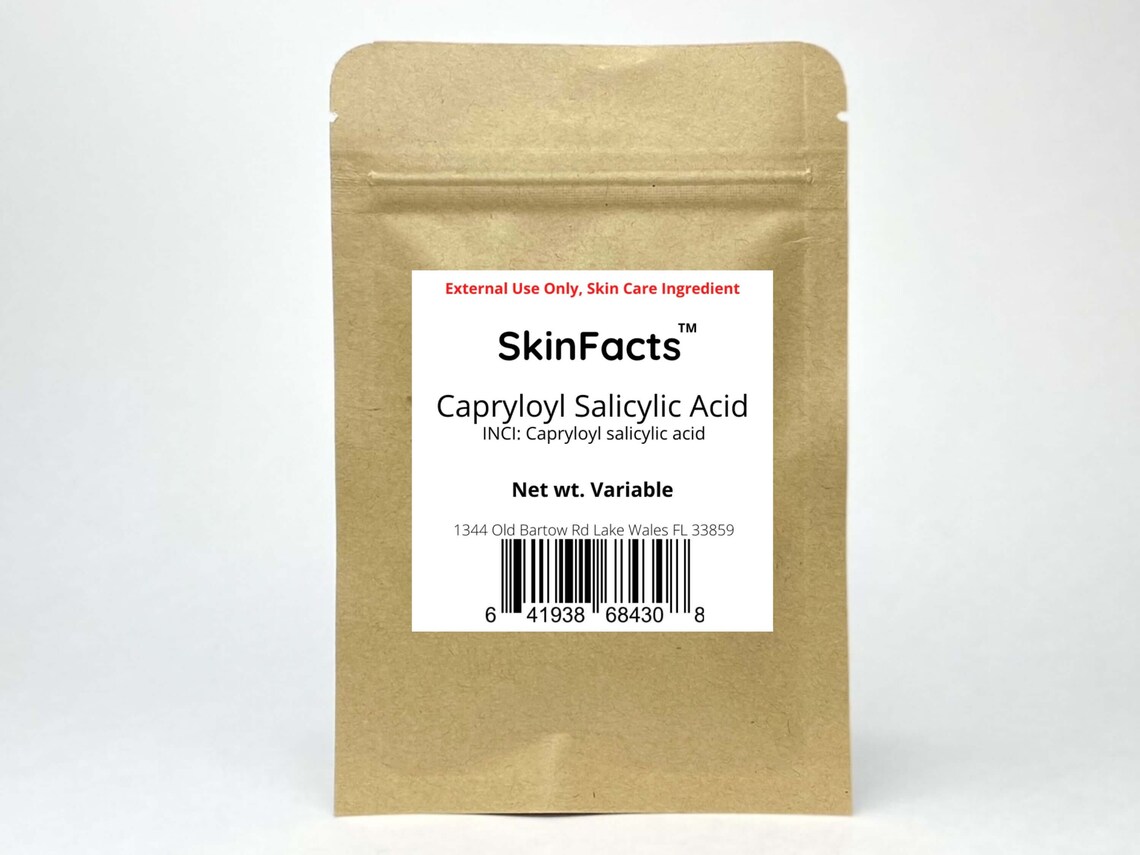 Capryloyl Salicylic Acid Powder 99 Cosmetic Grade Skin Etsy