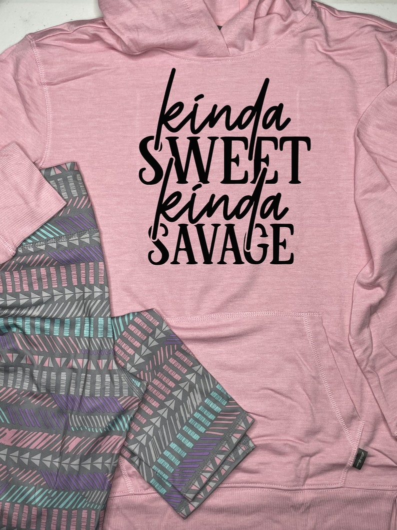 click for more designs Sweet and Savage Eddie Bauer Girls Active Set includes Super Soft HoodieLeggings
