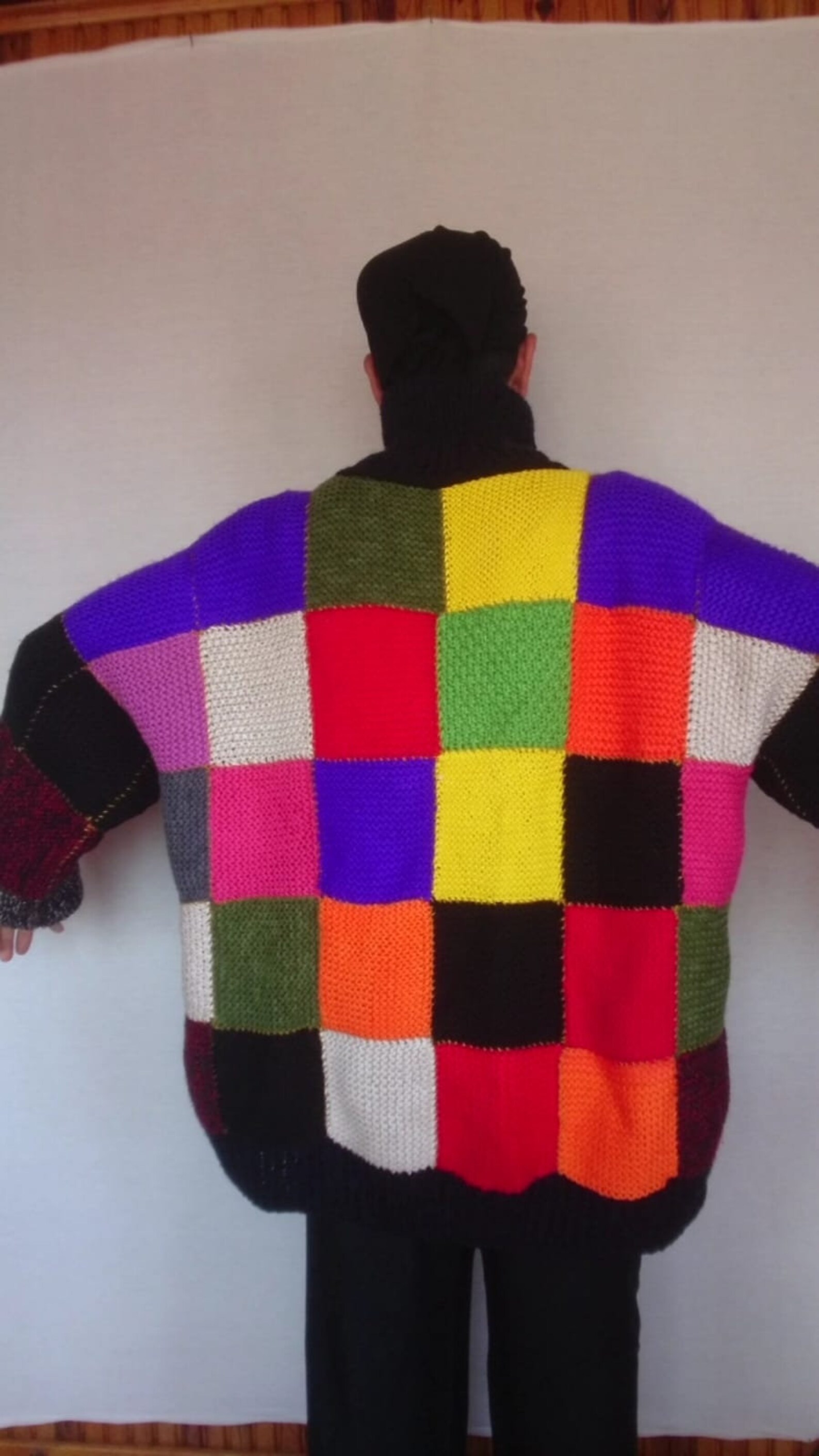 Harry Styles Cardigan Colour Block Patchwork Cardigan Hand | Etsy