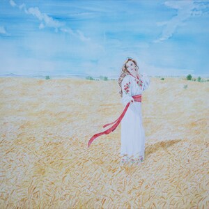 My country - Ukraine Painting Steppe, Beauty, Freedom Digital printing Author Oksana Usenko