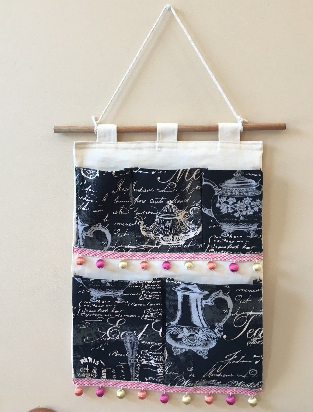 Canvas Wall Organizer Letter Organizer Mail Organizer Craft Etsy