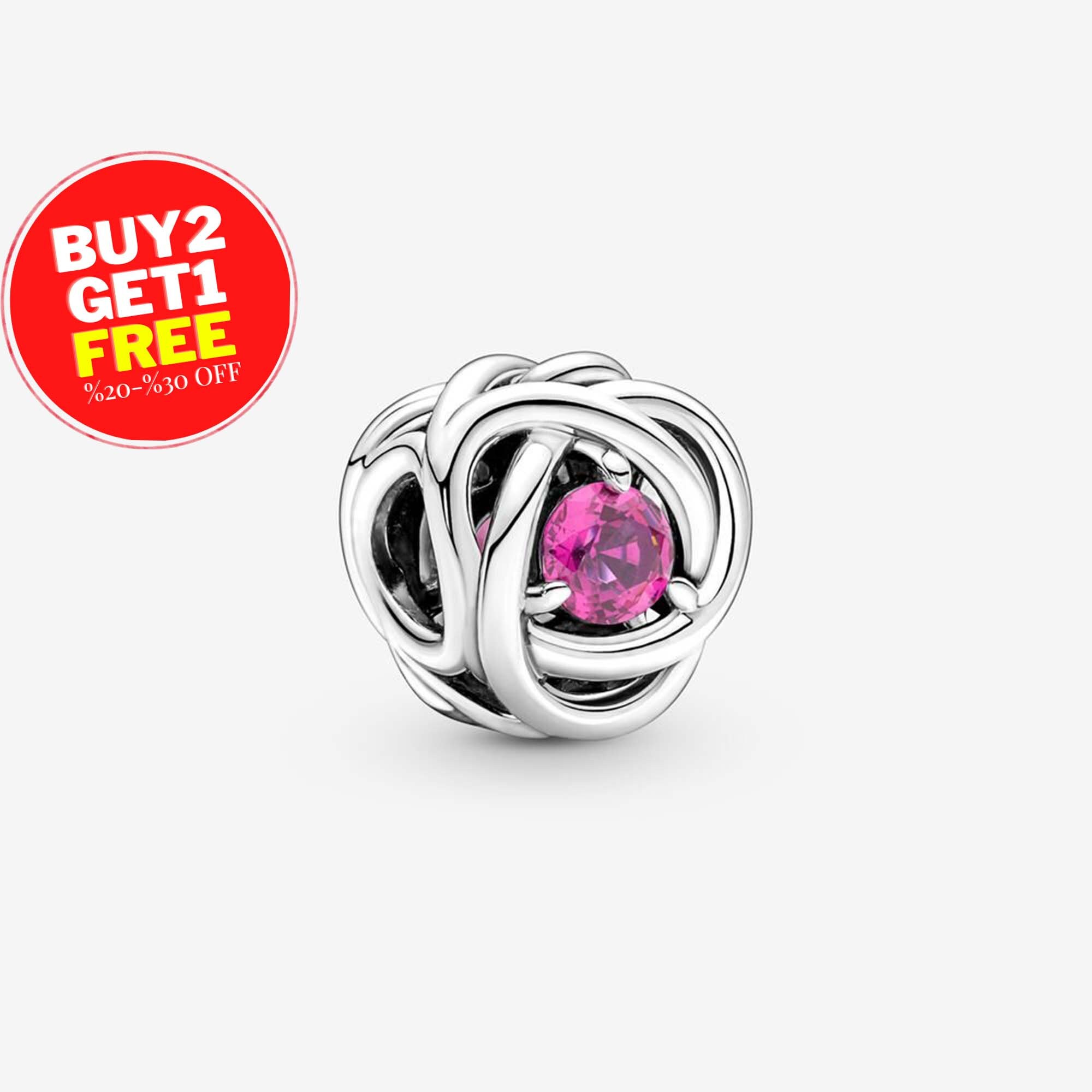 October Birthstone Charm for Bracelet 