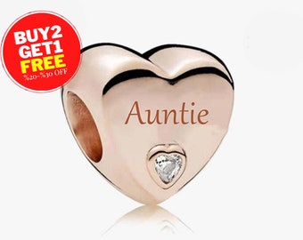 Auntie Charm for Bracelet Birthday Gift 