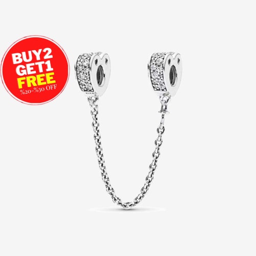 New Heart Safety Chain for Bracelets 